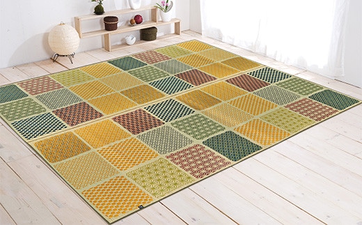 Ｆ市松和紋 （１９１×１９１）（グリーン） AA104