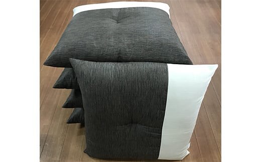 日本製座布団リーネ５枚組（55×59）（ブラウン） AA232