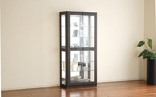 【開梱・設置】ハックル キュリオケース79cm ウェンジ AL180