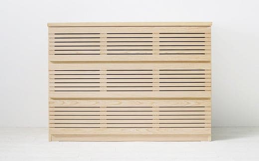 【開梱・設置】ラスティー 120cm ローチェスト（ナチュラル） AX032