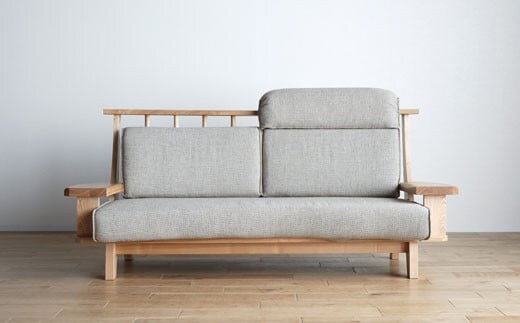 【開梱・設置】３Pソファ 極ワザ ソファ180cm TN／CR-BEﾍｯﾄﾞﾚｽﾄW1個付き ナチュラル AL124