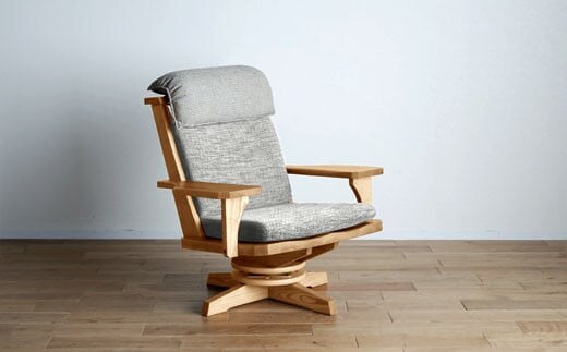 【開梱・設置】１Pソファ 極ワザ パーソナルチェア 両肘TN／CR-BEﾍｯﾄﾞﾚｽﾄ付き ナチュラル AL095