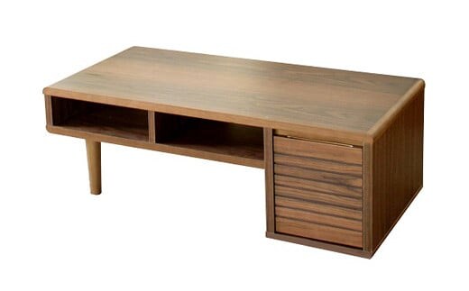 【開梱・設置】モナコ 105cm センターテーブル（ウォールナット） AX014