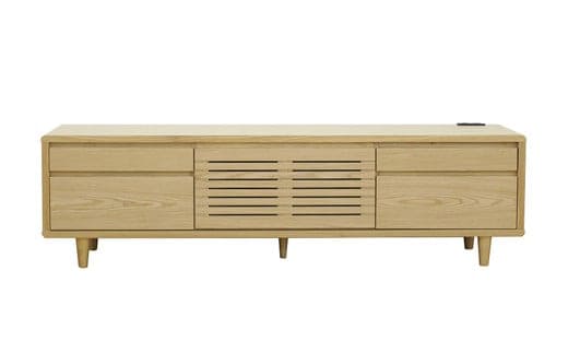 【開梱・設置】モナコ 200cm テレビボード（ナチュラル） AX057
