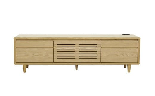 【開梱・設置】モナコ 165cm テレビボード（ナチュラル） AX051