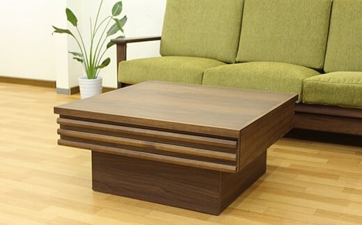 【開梱・設置】アストロ 80cm センターテーブル（ウォールナット） AX025