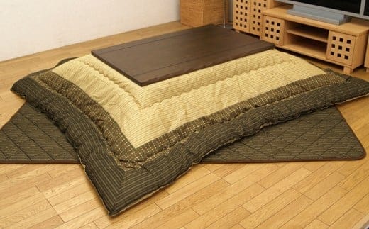 和モダンこたつ掛敷セットゆかり（205×245）（ブラウン） AA131