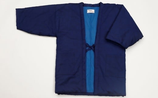 久留米はんてん 紳士紬はんてん フリーサイズ（紺） BA007