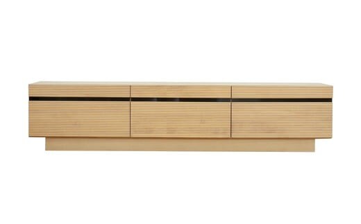 【開梱・設置】ミリオン 180cm テレビボード（ナチュラル） AX041