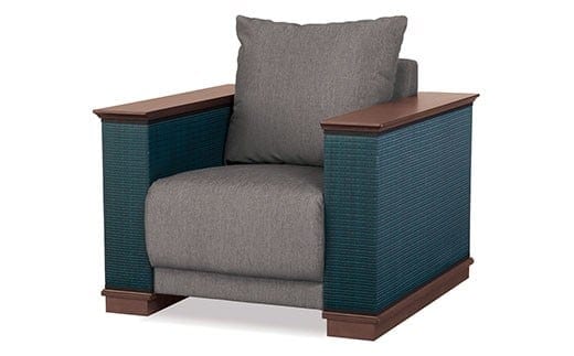 い草使用ソファー 風雅１人掛用（い草生地：紺） AA218