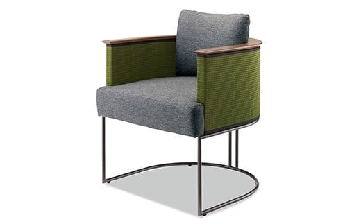 い草使用チェア 響１人掛用（い草生地：緑） AA212