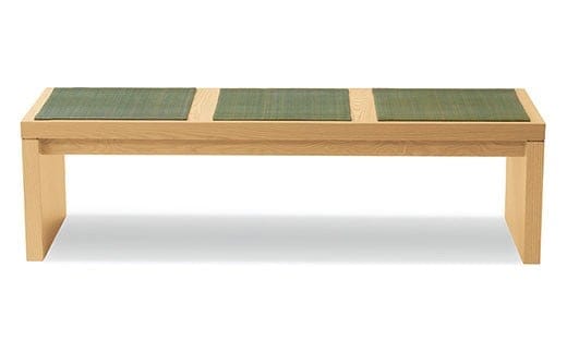 い草使用ベンチ 一休（い草生地：緑） AA209