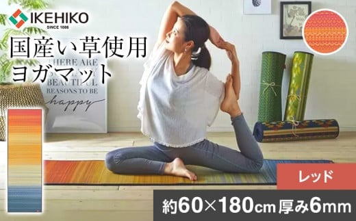 畳ヨガJAPAN ジョイ（60×180）（レッド） AA050