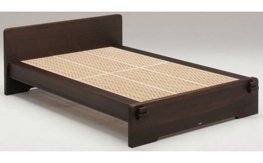 桐組子ベッド「あんばい」焼桐／ダブル 総桐組子ベッドは布団の環境を整える特許取得 軽くて丈夫で組立簡単!! ／総桐箪笥和光 AH014