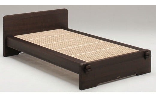 桐組子ベッド「あんばい」焼桐／セミダブル 総桐組子ベッドは布団の環境を整える特許取得 軽くて丈夫で組立簡単!! ／総桐箪笥和光 AH009