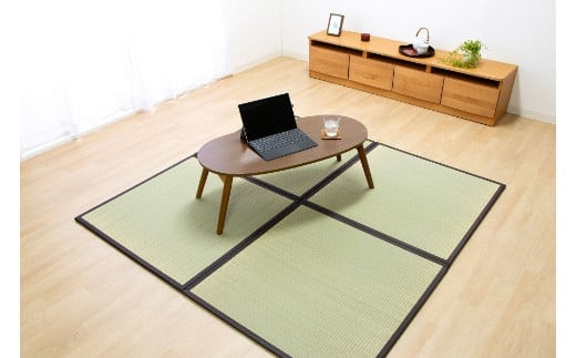 ユニット畳「あぐら」4枚セット（ブラウン） AA311