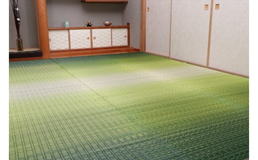 掛川織り福岡花ござ「大自然」草原（6畳 261×352cm） AA310