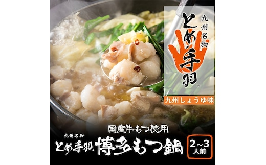 博多 もつ鍋 セット 九州 しょうゆ味 2-3人前 [a9204] 株式会社フェリックス ※配送不可：離島【返礼品】添田町 ふるさと納税