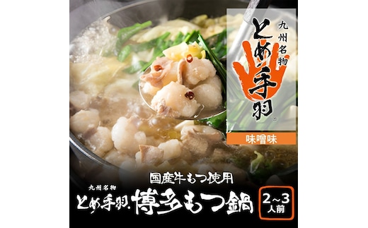 博多 もつ鍋 セット 味噌味 2-3人前 [a9206] 株式会社フェリックス ※配送不可：離島【返礼品】添田町 ふるさと納税