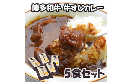博多和牛 牛すじカレー5食セット [a0503] 株式会社マル五 【返礼品】添田町 ふるさと納税