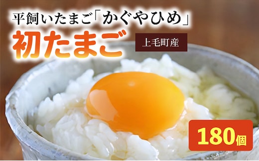 かぐやひめ「初たまご」180個【福岡上毛町産】 C00601-1