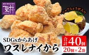 【からあげ聖林】　SDGsからあげ「ワスレナイから」ジャワしょうが入り（40個） KH5306