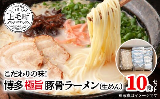 こだわりの味！ 博多極旨豚骨ラーメン（生めん）10食セット PC0105