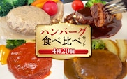 ハンバーグ食べ比べ4種20個セット（デミグラス・トマト・カレー・カルボナーラ） KP9506