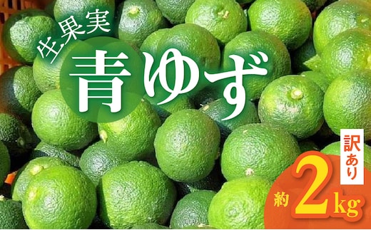 訳あり 青ゆず 生果実 約2kg MM0207