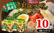 豚骨ラーメン うまかっちゃん 博多からし高菜風味 10食セット（5袋パック×2セット） PC8606