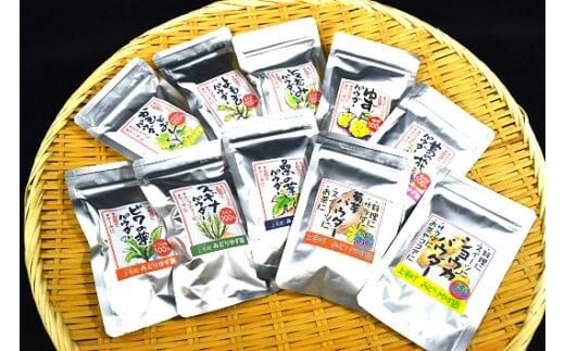 上毛町産 野草パウダー１０個セット T03802