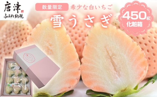 白いちご 雪うさぎ 450ｇ入り化粧箱（佐賀県唐津市限定生産）苺 イチゴ 希少 果物 フルーツ