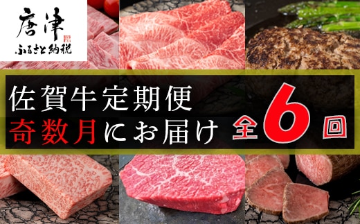 【定期便全6回】佐賀牛定期便(カルビ・ロース・ハンバーグ・サーロイン・モモブロック・ローストビーフ)奇数月にお届けします!
