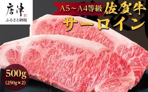 佐賀牛 サーロインステーキ250g×2枚(合計500g) 和牛 ご褒美に ギフト用 2人前 A5~A4等級 霜降り牛肉 within2025