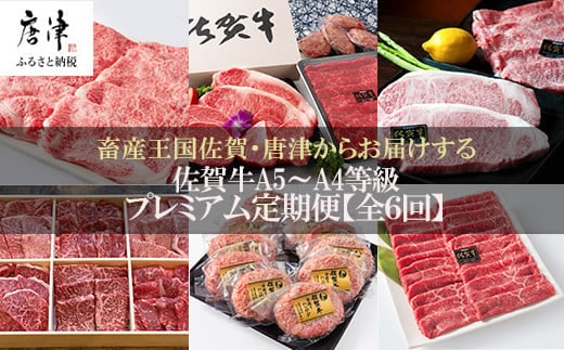 「定期便全6回」 佐賀牛 プレミアム定期便 寄附翌月から発送 A5～A4等級 ギフト 贈り物