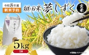 【新米予約】令和8年産 はがくれ農園の棚田米 夢しずく 玄米 5kg 米 お米 _b-512