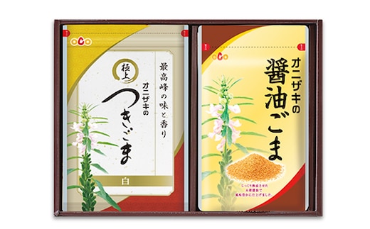 オニザキ 味ごまセット【１】つきごま 醤油ごま | ごま ふりかけ いりごま ゴマ 胡麻 _b-3