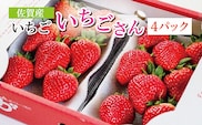 【2027年1月から順次発送】佐賀産 いちご『いちごさん』4パック _b-381