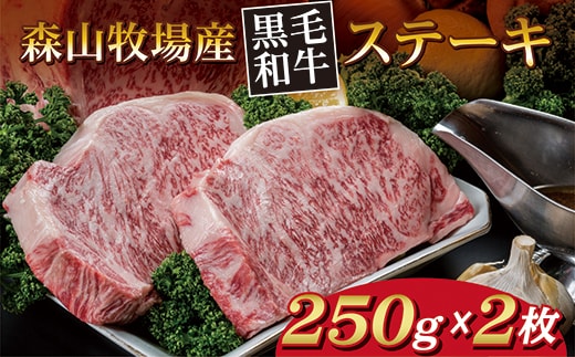 d-81 森山牧場 黒毛和牛 ステーキ 250g×2枚