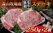 d-81 森山牧場 黒毛和牛 ステーキ 250g×2枚