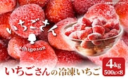 冷凍いちご（いちごさん）4kg（500g×8） _e-39