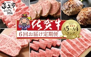 n-7【定期便6回】大人気の赤身も食べられる！佐賀牛 定期便 奇数月発送 全6回