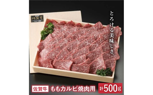 とろける美味しさ 佐賀牛ももカルビ焼肉用 500g【アスタラビスタ】[FAM004]