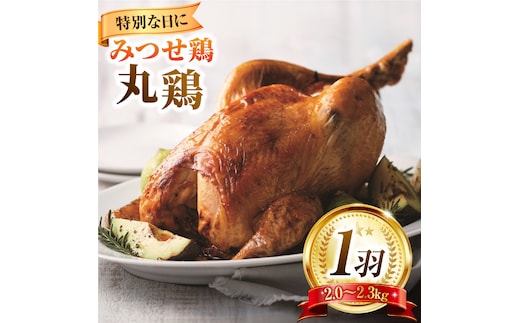 クリスマスなどの特別な日に♪みつせ鶏丸鶏1羽（2.0〜2.3kg） 【スピード発送】 吉野ヶ里町/ヨコオフーズ [FAE081]