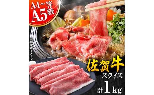 艶さし！佐賀牛 しゃぶしゃぶ・すき焼き用 1kg（500g×2P） ※肩ロース・肩バラ・モモのいずれか1部位※ 吉野ヶ里町 [FDB018]