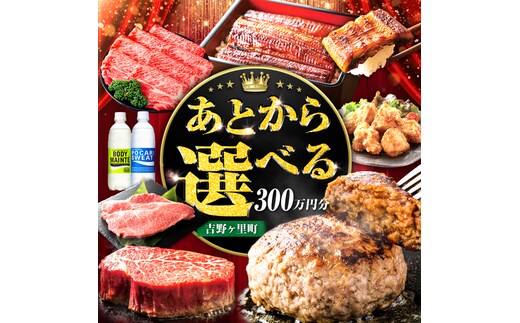 【あとから選べる】吉野ヶ里町 ふるさとギフト 300万円分 / あとから寄附 あとからギフト 選べる寄附 300万円 3000000円 / 吉野ヶ里町 [FZZ027]