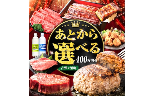 【あとから選べる】吉野ヶ里町 ふるさとギフト 400万円分 / あとから寄附 あとからギフト 選べる寄附 400万円 4000000円 / 吉野ヶ里町 [FZZ028]