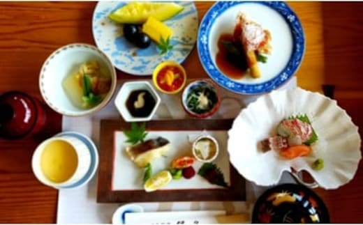 【完全予約制】お食事券「日本料理 保名」お食事券 おまかせ会席 2名様分 F50-1