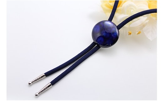 有田焼ループタイ るりブルー 有田焼アクセサリー二宮閑山 おしゃれ アクセサリー 磁器 A12-225