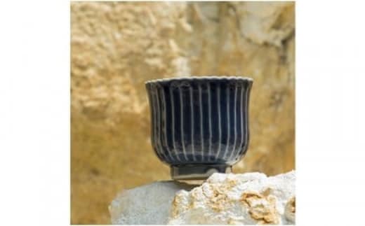 初期伊万里うつし「うす瑠璃はな小鉢」十四代李参平 A50-37